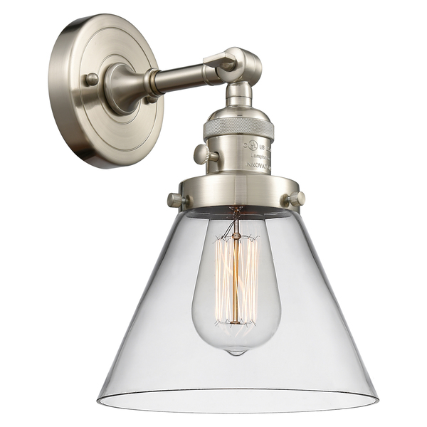 Innovations Lighting One Light Sconce With A High-Low-Off" Switch." 203SW-SN-G42